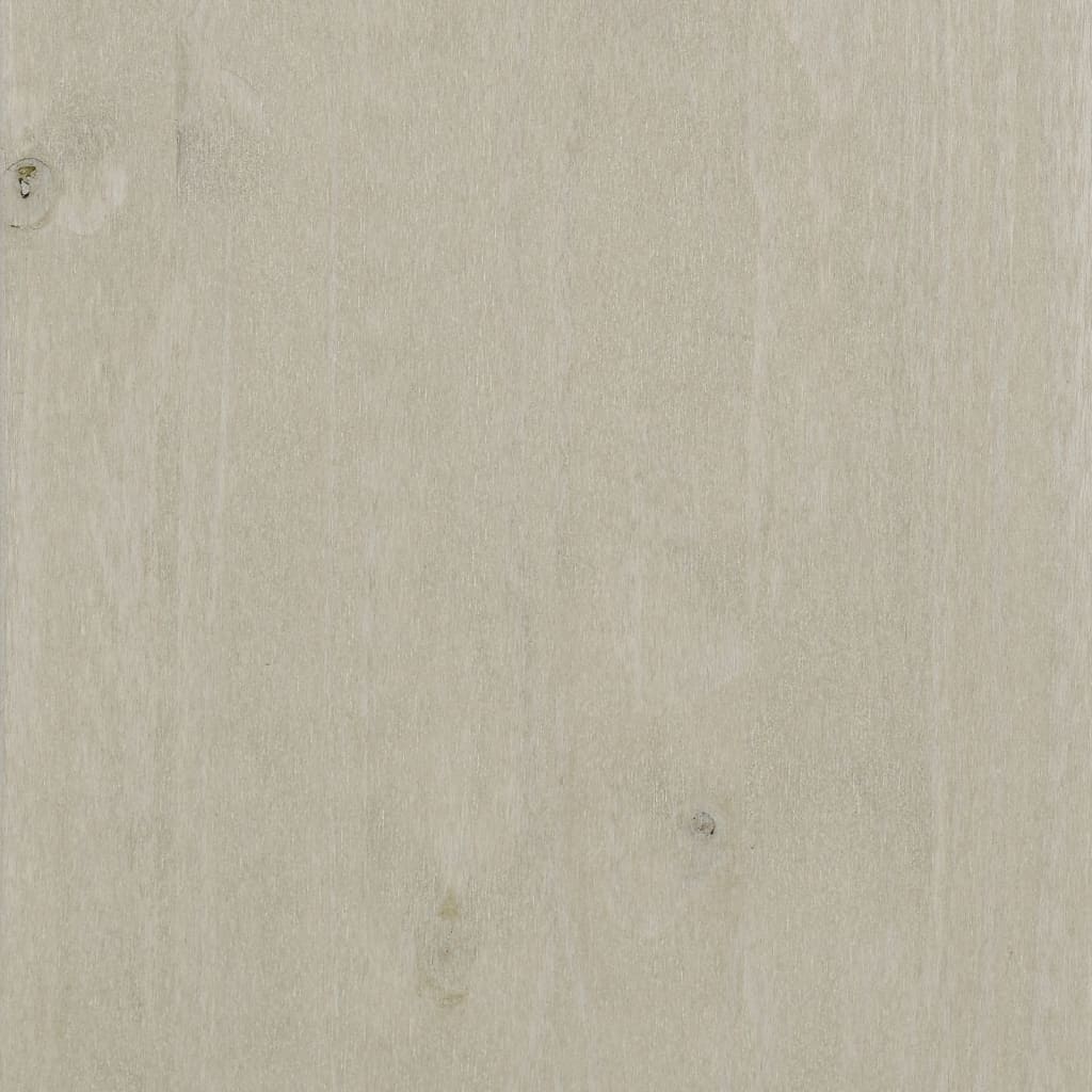 Wardrobe HAMAR White 89x50x180 cm Solid Wood Pine