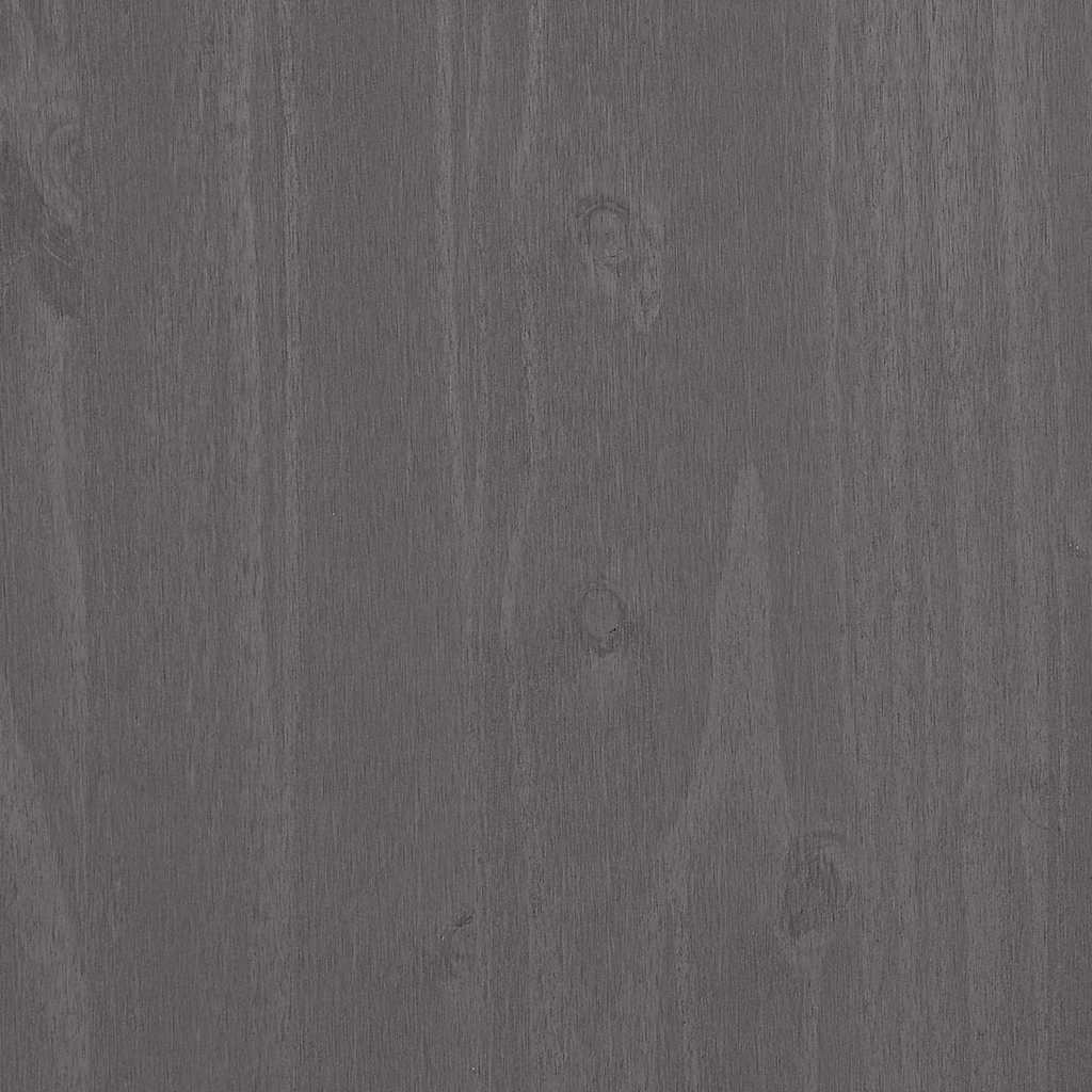 Wardrobe "HAMAR" Light Grey 89x50x180 cm Solid Wood Pine