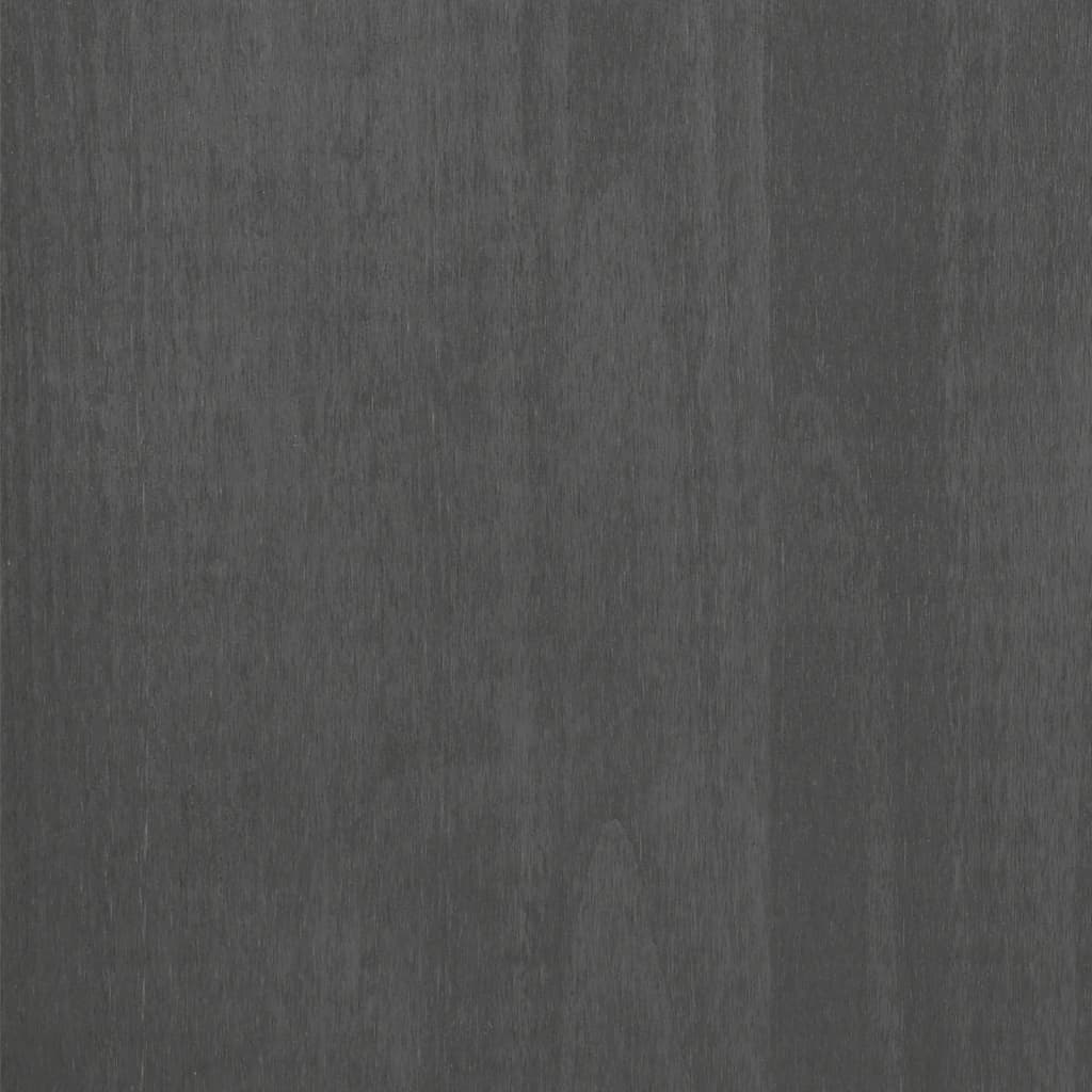Book Cabinet HAMAR Dark Grey 85x35x112 cm Solid Wood Pine