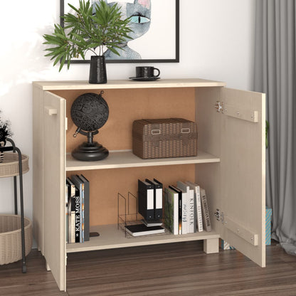 Sideboard HAMAR Honey Brown 85x35x80 cm Solid Wood Pine