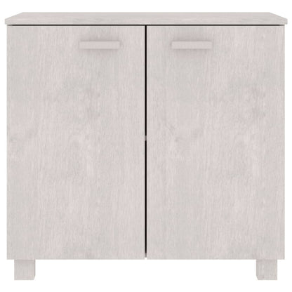 Sideboard HAMAR White 85x35x80 cm Solid Wood Pine