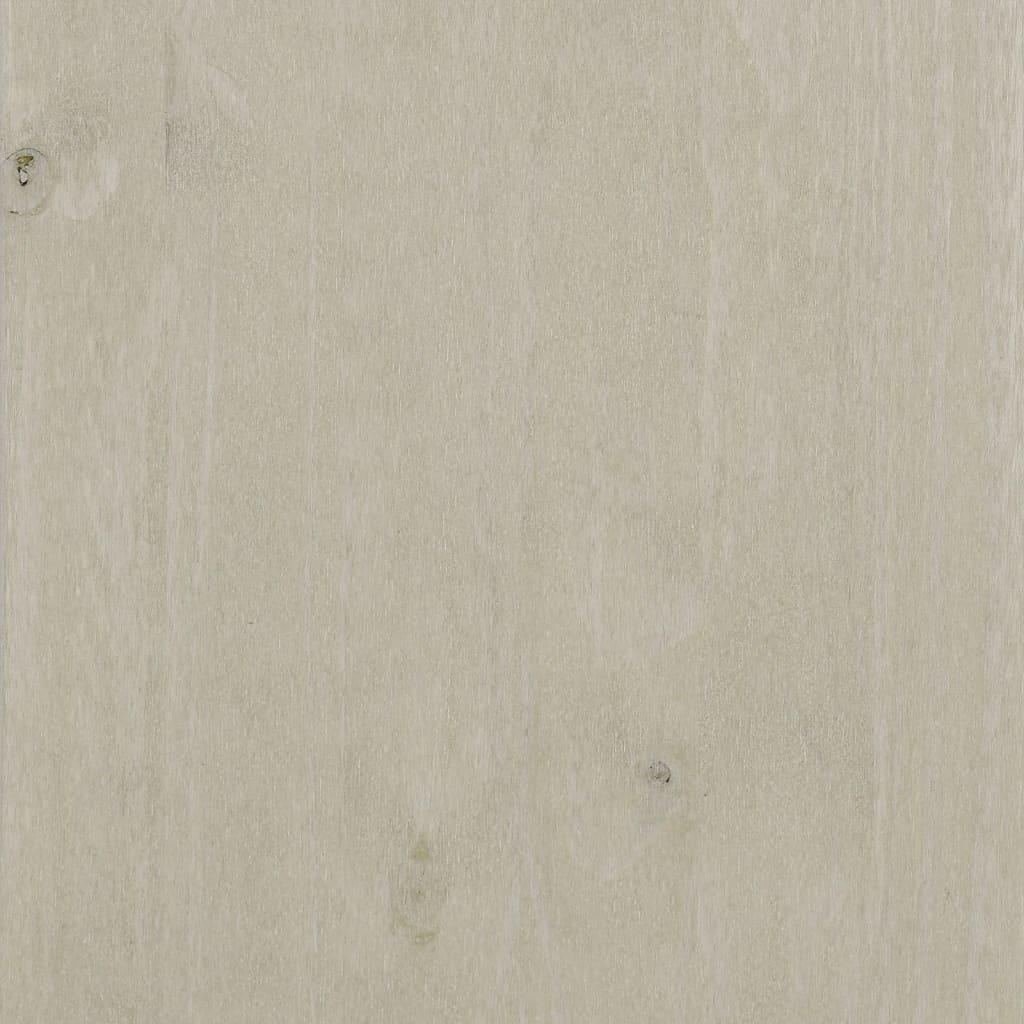 Sideboard HAMAR White 85x35x80 cm Solid Wood Pine