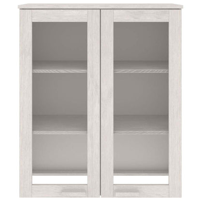 Top for Highboard"HAMAR" White 85x35x100 cm Solid Wood Pine