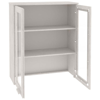 Top for Highboard"HAMAR" White 85x35x100 cm Solid Wood Pine