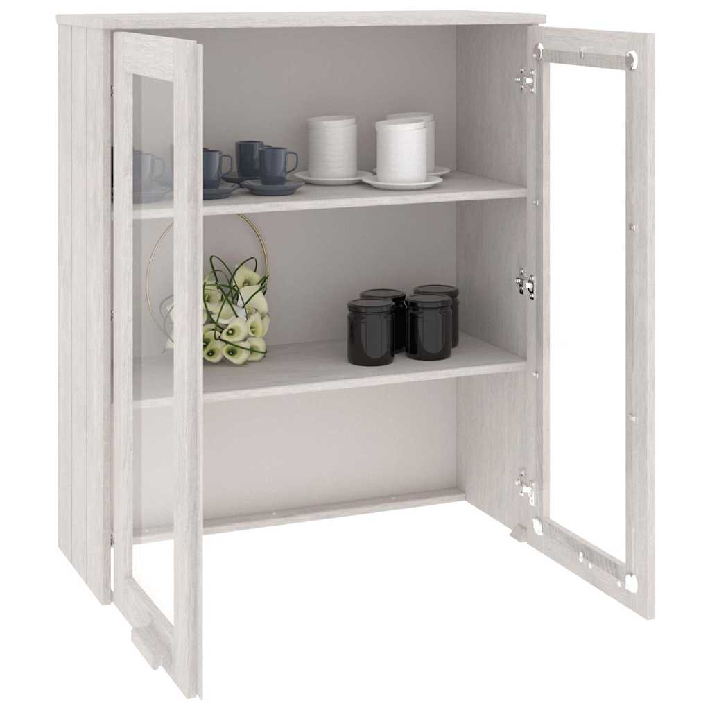 Top for Highboard"HAMAR" White 85x35x100 cm Solid Wood Pine