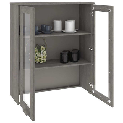 Top for Highboard"HAMAR" Light Grey 85x35x100cm Solid Wood Pine