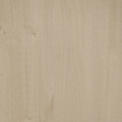 Shoe Cabinet HAMAR Honey Brown 59.5x35x117 cm Solid Wood Pine