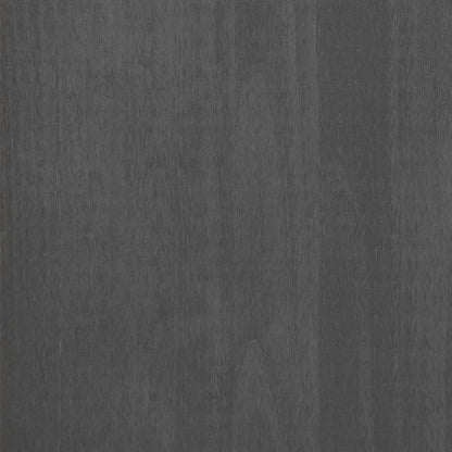 Shoe Cabinet HAMAR Dark Grey 59.5x35x117 cm Solid Wood Pine
