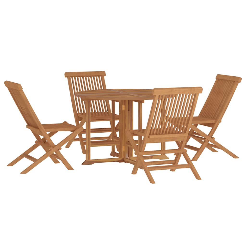Outdoor Dining Set | Teak | Solid teak wood | Medium | Foldable
