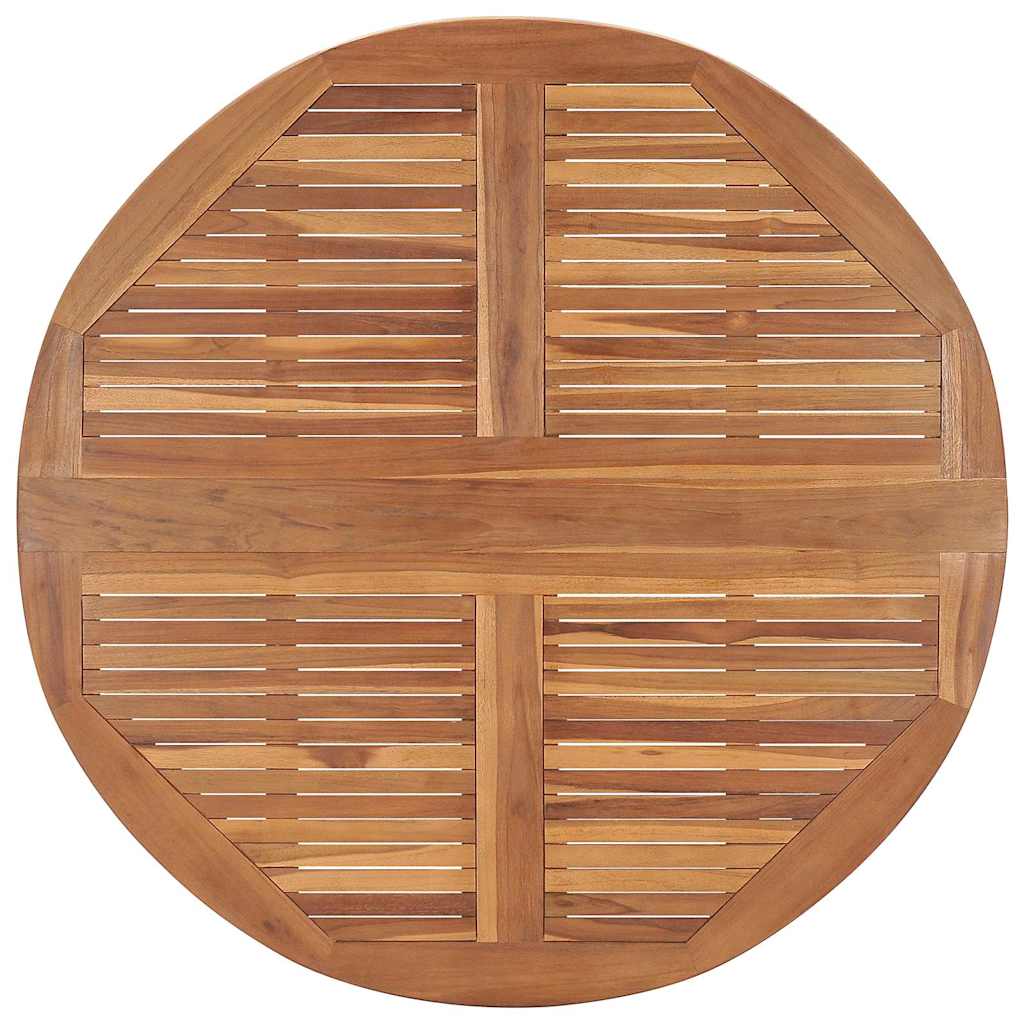 5 Piece Folding Outdoor Dining Set Solid Wood Teak