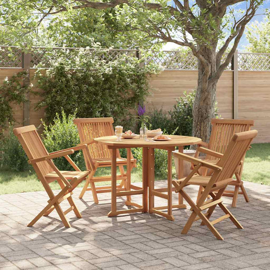 Outdoor Dining Set | Natural teak | Smooth-sanded teak hardwood