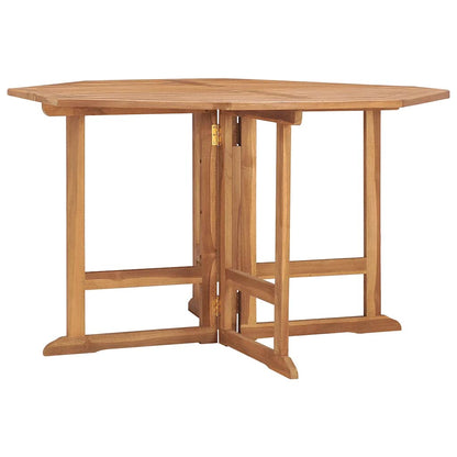 Outdoor Dining Set | Teak Brown | Solid teak wood | Compact | Foldable