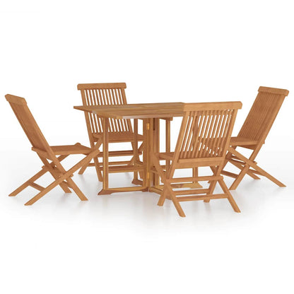 Outdoor Dining Set | Natural Teak | Solid Teak wood | Medium | Foldable