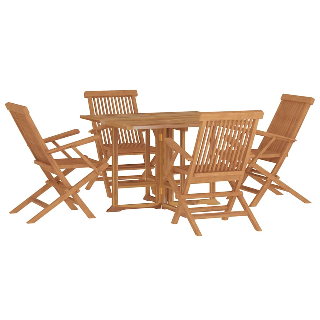 Outdoor Dining Set | Teak | Solid teak wood | Medium | Foldable