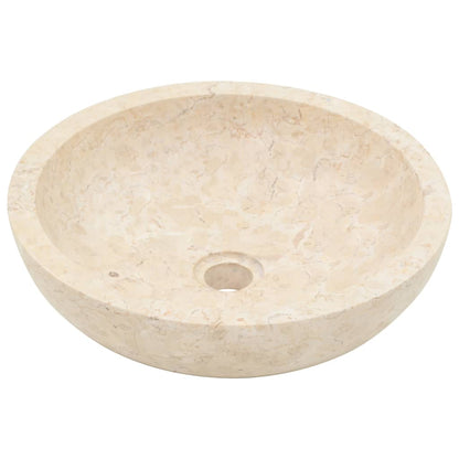 Bathroom Vanity Cabinet with Cream Marble Sinks Solid Wood Teak