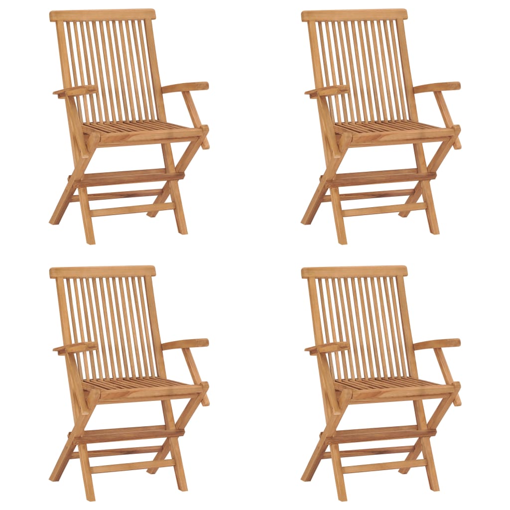 Garden Chair | Set of 4 | Teak | Teak wood | Standard | Foldable