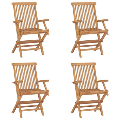 Garden Chair | Set of 4 | Teak | Teak wood | Standard | Foldable