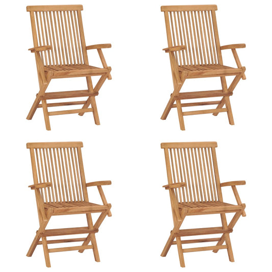 Garden Chair | Set of 4 | Teak | Teak wood | Standard | Foldable