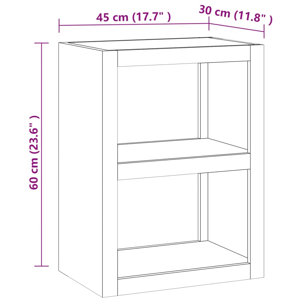 Side Table 45x30x60 cm Solid Wood Teak