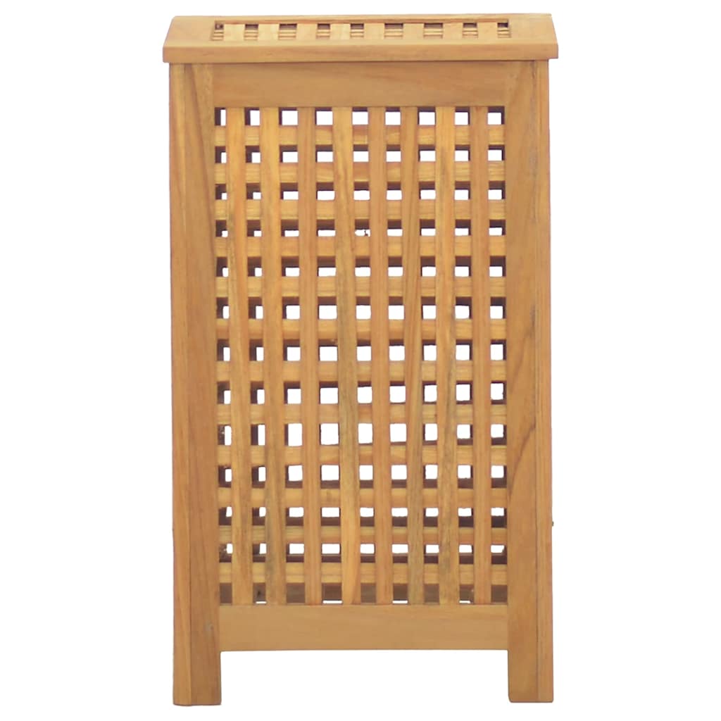 Laundry Basket Natural Solid Teak Wood