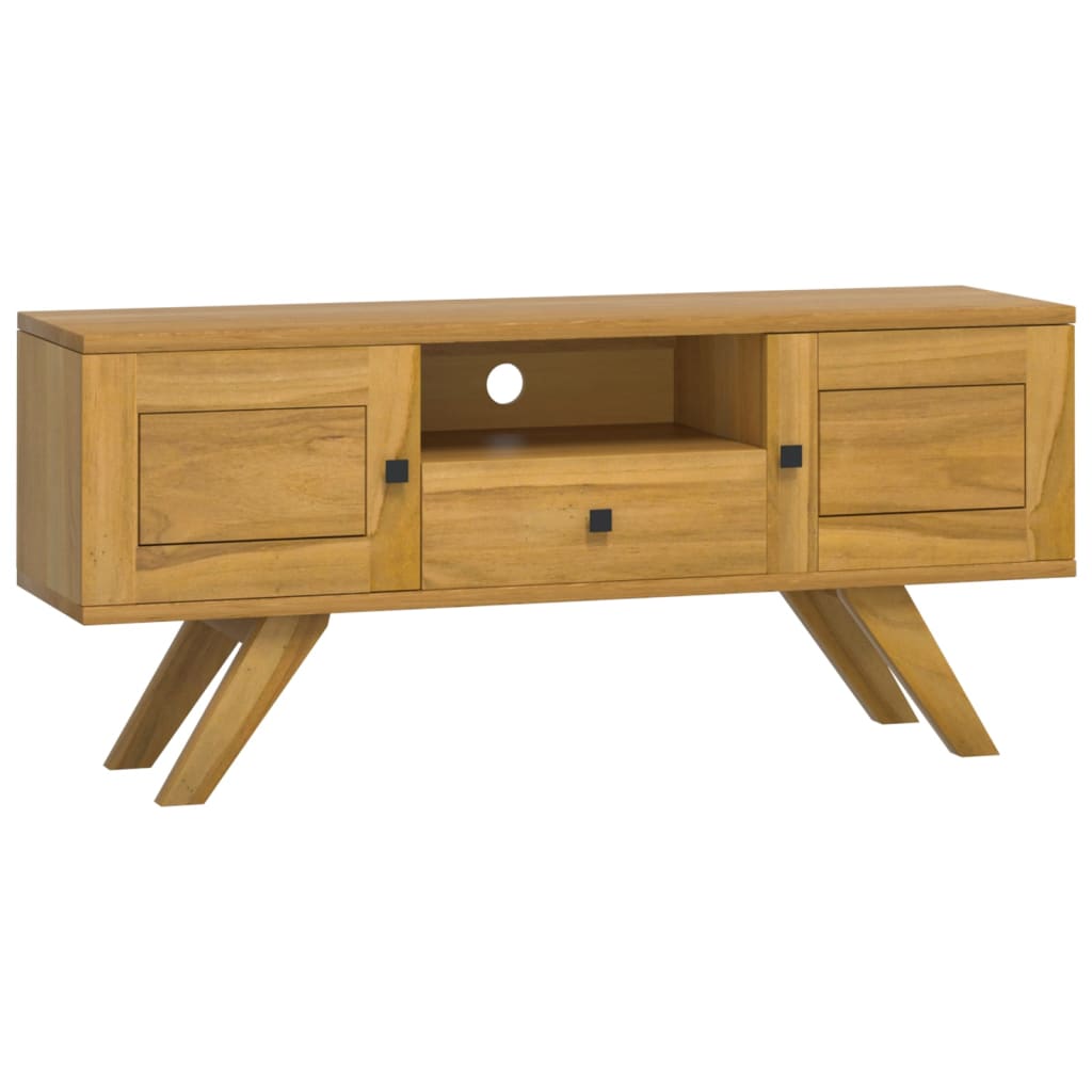 TV Cabinet 110x30x50 cm Solid Wood Teak