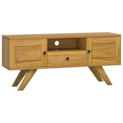 TV Cabinet 110x30x50 cm Solid Wood Teak