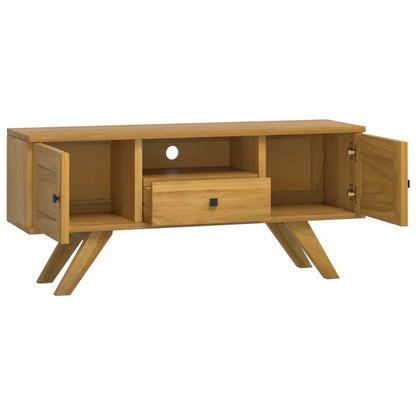 TV Cabinet 110x30x50 cm Solid Wood Teak