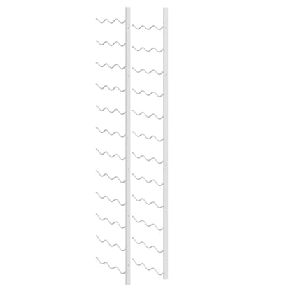 Wall Mounted Wine Rack for 36 Bottles White Iron