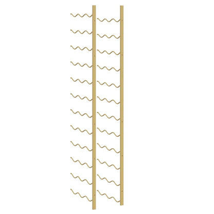 Wall Mounted Wine Rack for 36 Bottles Gold Iron