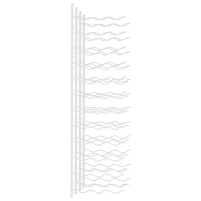 Wall Mounted Wine Rack for 36 Bottles 2 pcs White Iron