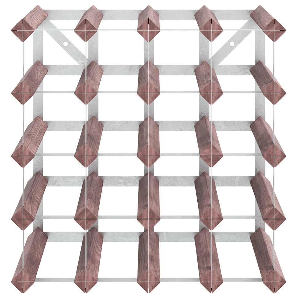 Wine Rack for 20 Bottles Brown Solid Wood Pine