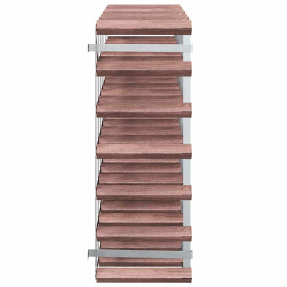 Wine Rack for 42 Bottles Brown Solid Wood Pine