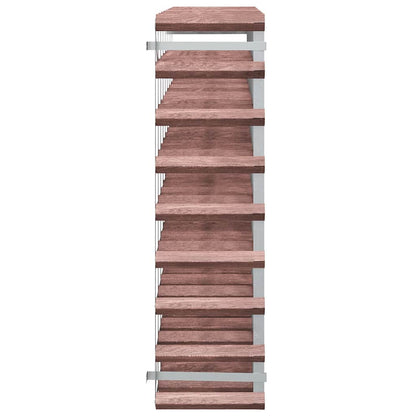 Wine Rack for 72 Bottles Brown Solid Wood Pine
