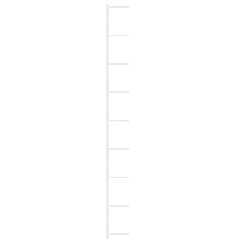 Wall-mounted Wine Rack for 9 Bottles White Iron