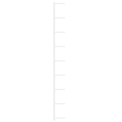 Wall-mounted Wine Rack for 9 Bottles White Iron