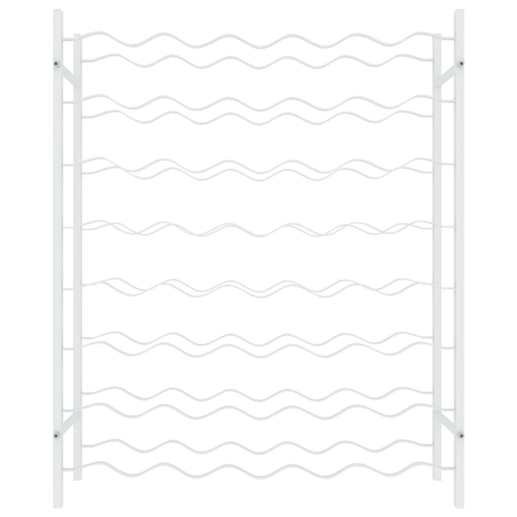 Wine Rack for 48 Bottles White Metal