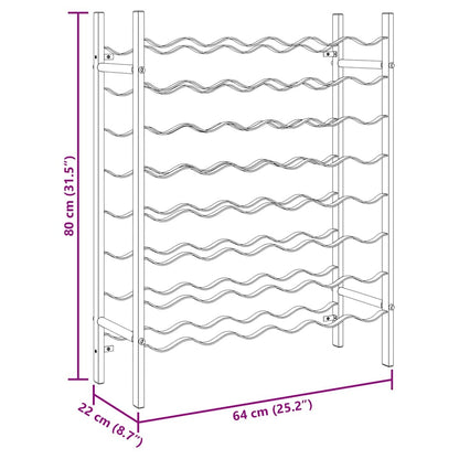340908 vidaXL Wine Rack for 48 Bottles White Metal