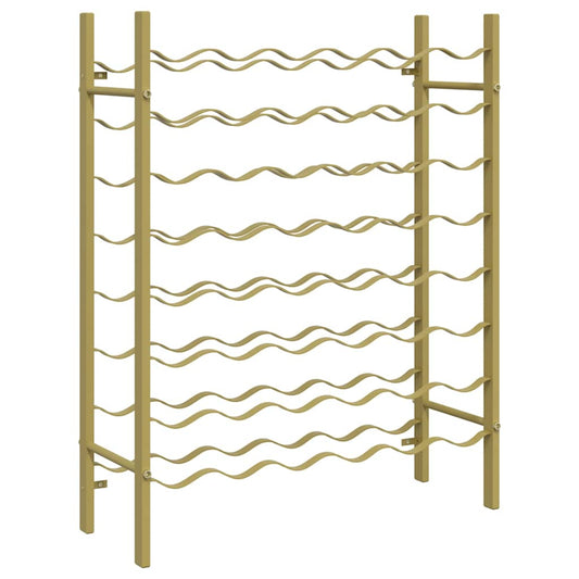 Wine Rack for 48 Bottles Gold Metal