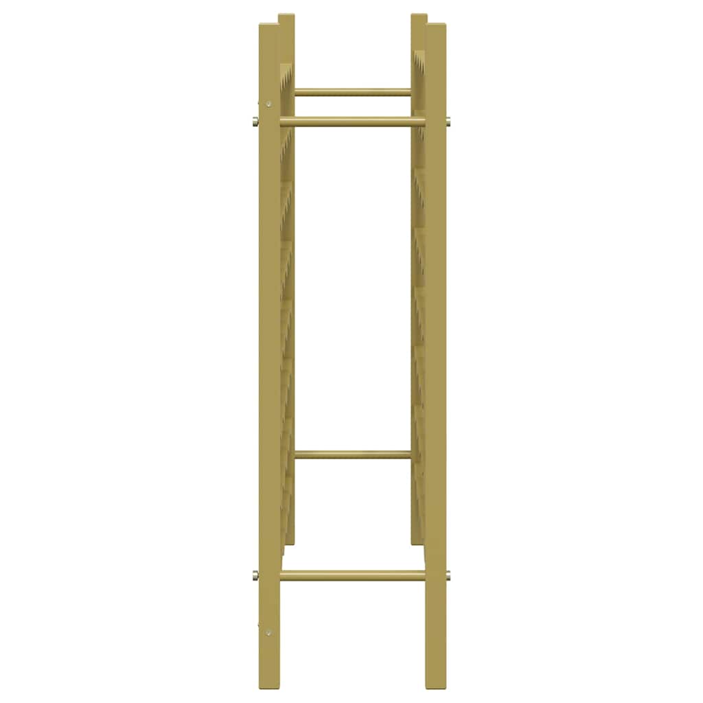 340909 vidaXL Wine Rack for 48 Bottles Gold Metal