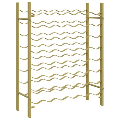 Wine Rack for 48 Bottles Gold Metal
