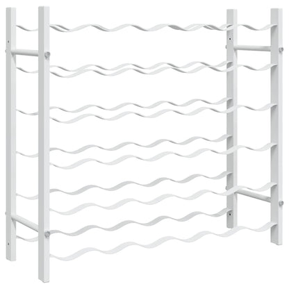 Wine Rack for 36 Bottles White Metal