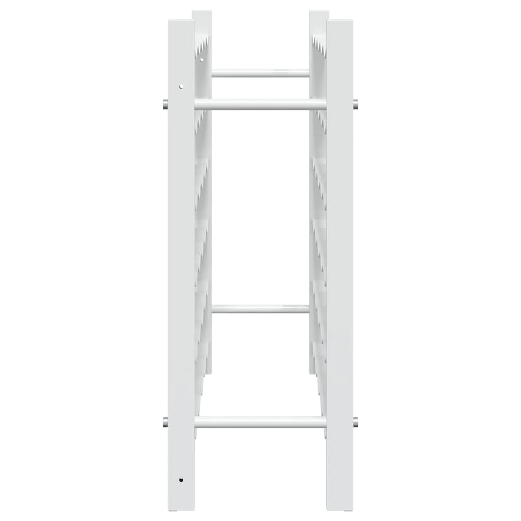 Wine Rack for 36 Bottles White Metal