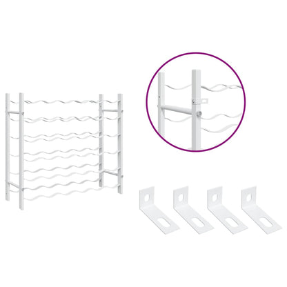 Wine Rack for 36 Bottles White Metal