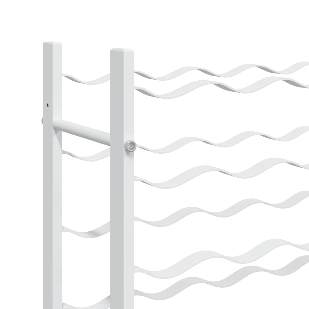 340910 vidaXL Wine Rack for 36 Bottles White Metal