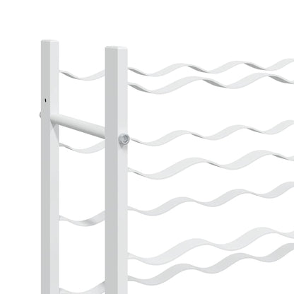 340910 vidaXL Wine Rack for 36 Bottles White Metal