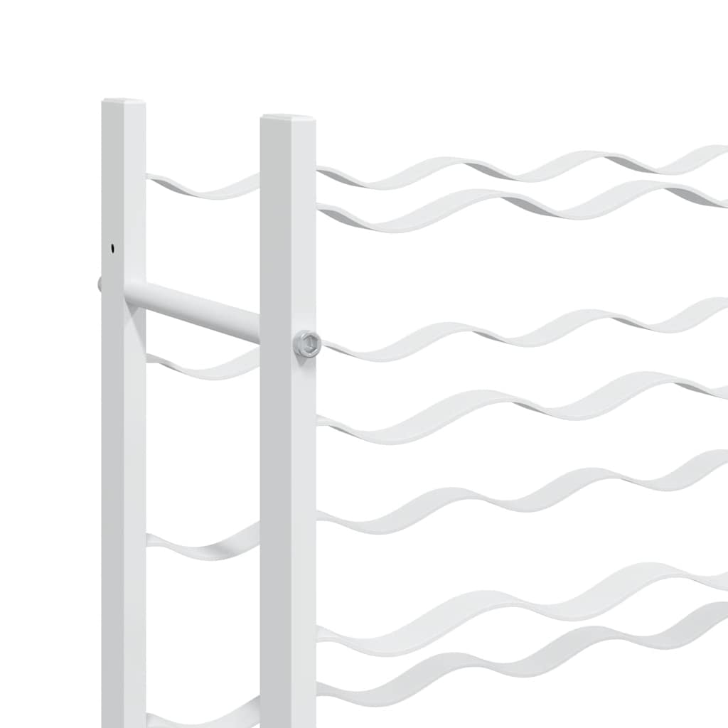 Wine Rack for 36 Bottles White Metal