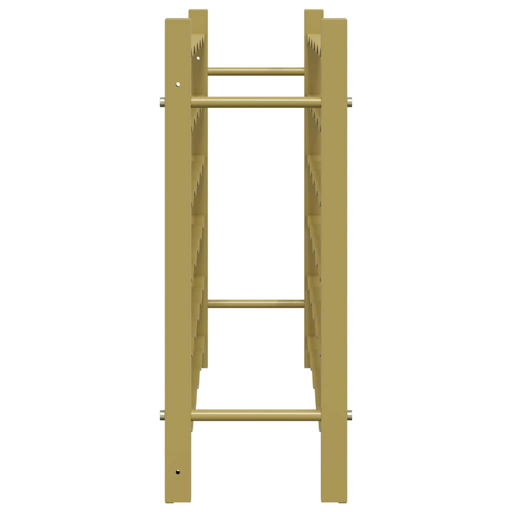 340911 vidaXL Wine Rack for 36 Bottles Gold Metal