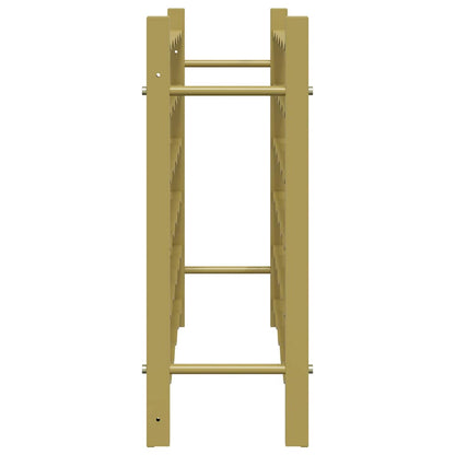 340911 vidaXL Wine Rack for 36 Bottles Gold Metal