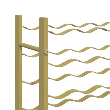 340911 vidaXL Wine Rack for 36 Bottles Gold Metal