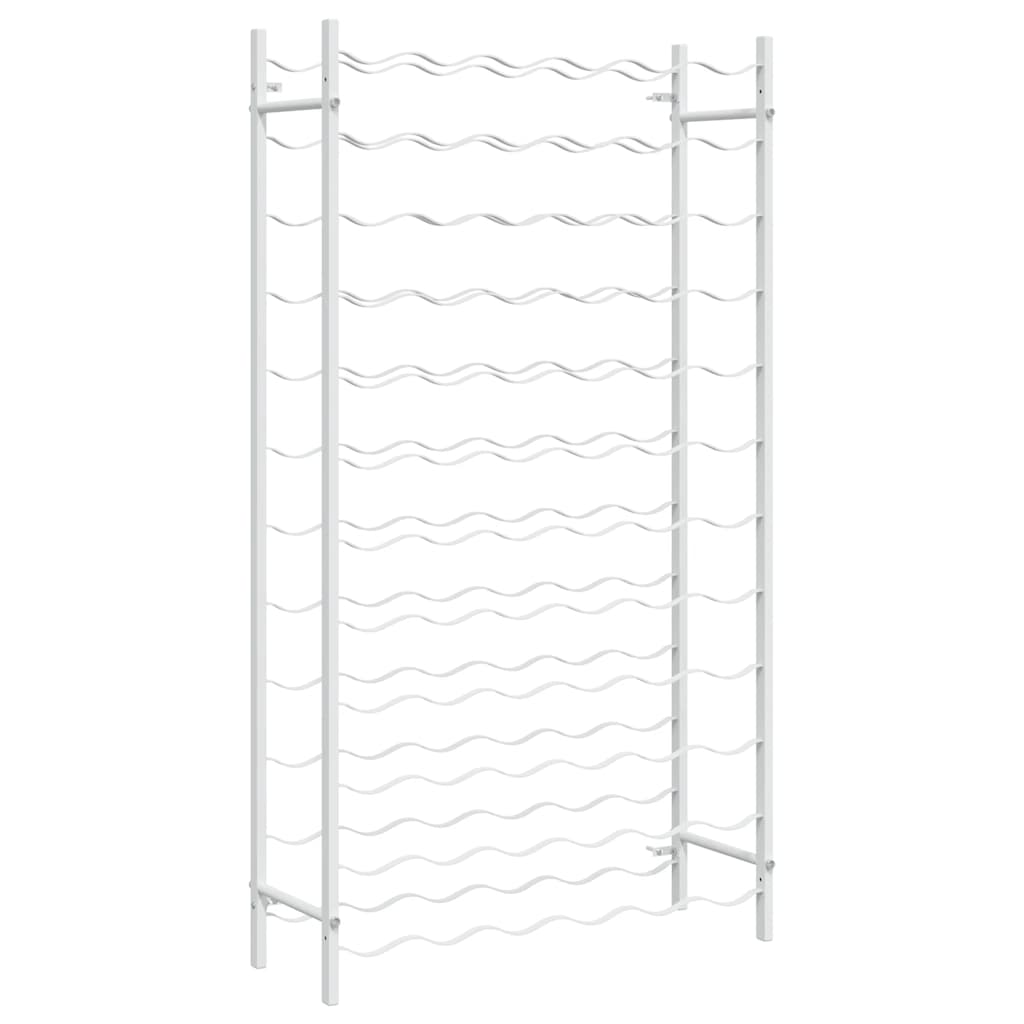 340912 vidaXL Wine Rack for 72 Bottles White Metal